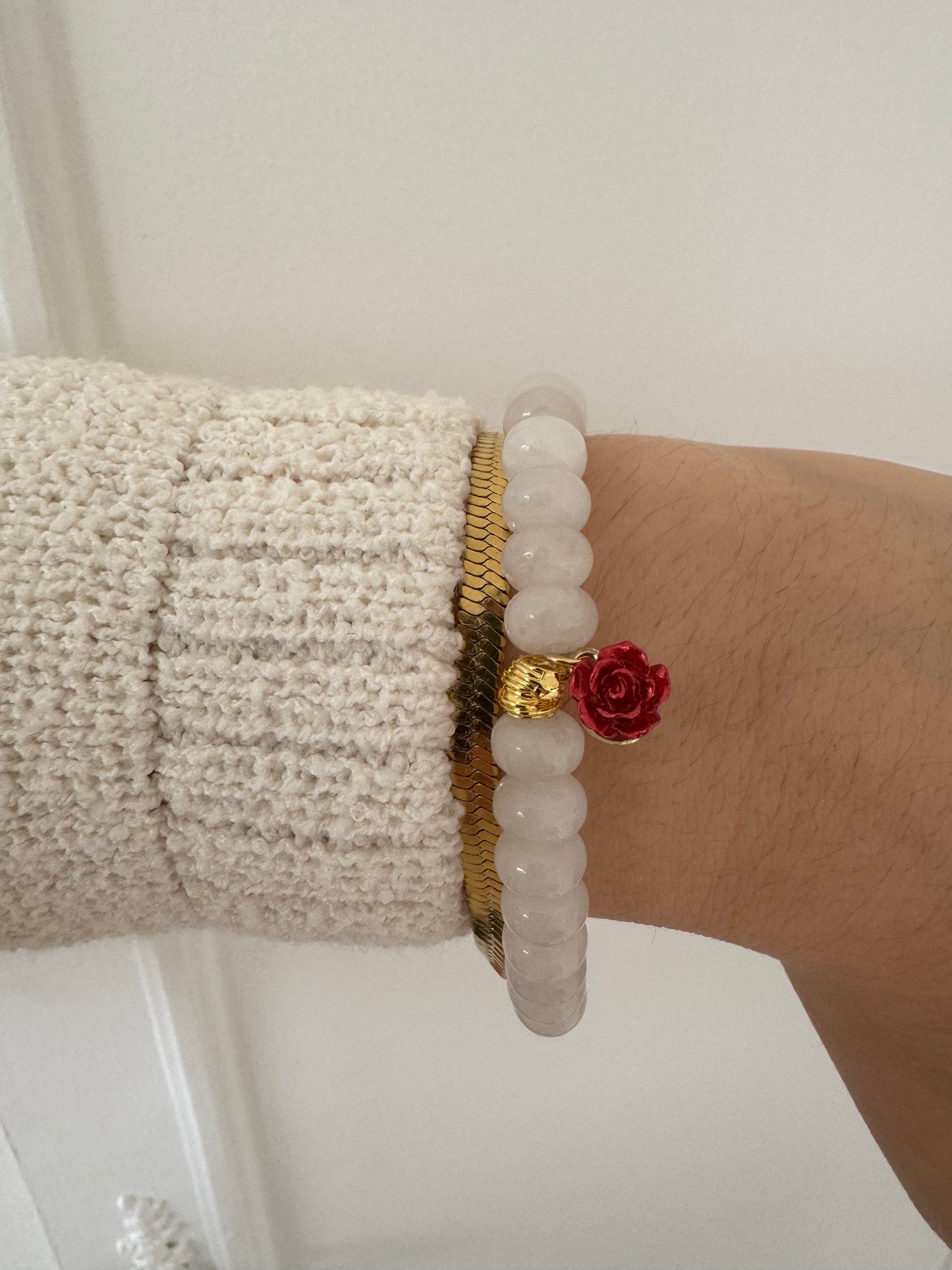 Bracelet Tasbih en perles - Milky